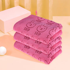 Heart Home Cleaning Towel | Reusable Cleaning Towel for Baby | Duster Towel for Home Cleaning | Skip Cleaning Cloth Towel for Car | Bike with Hanging Loop | 30x40 | Pink