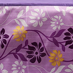 Heart Home Multiuses Polyester Floral Print Microwave Oven Cover for Home & Kitchen 20 LTR. (Purple) 52HH4026