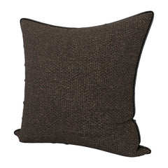 Heart Home Cushion Cover | Sofa Cushion Covers | Square Cushion Covers | Jute Cushion Covers | Couch Cushion Covers | Set of 5 | 16 Inch | Brown