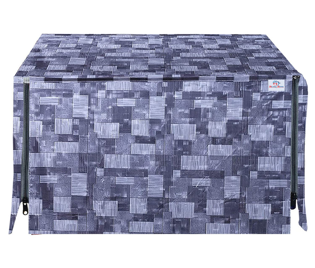 Heart Home PVC 3D Check Printed Microwave Oven Cover,20 LTR. (Grey)-HS43HEARTH26033