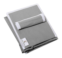 Kuber Industries 4 shelf Closet Organizer For Wardrobe|Non-woven Collapsible Wardrobe|Hanging Shelf For clothes|4 shelves Cloth Organizer|Pack of 2 (Grey)