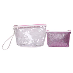 Kuber Industries 4 Pieces Waterproof Toiletries Make Up Pouch Organizer Travel Pouch Set, Peach - CTKTC22767