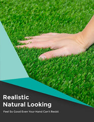 Kuber Industries 35mm Artificial Grass Mat for Balcony Or Doormat, Artificial Grass. Size - 37 X 57 Cms - CTKTC022511