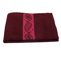Kuber Industries Cotton Bath Towel 400 GSM (1 Pc, Red, Maroon)