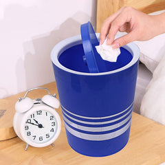 Kuber Industries Plastic Swing Lid Garbage Waste Dustbin, 5 Liters (Blue) - CTKTC22844