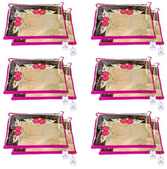 Kuber Industries 15 Pieces Non Woven Packing Saree Cover 12 Pcs Set & 3 Pcs Multi Saree Cover (COM856),Standard