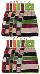 Kuber Industries Hanging Cotton 12 Pieces Cotton Washbasin Napkin/Hand Towel for Kitchen and Bathroom (Multi) - CTKTC45605