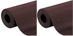 Kuber Industries 2 Pieces Multipurpose Textured Super Strong Anti-Slip Mat Liner,Size 45X125 Cm (1.25 Meter Roll, Brown) - CTKTC40206