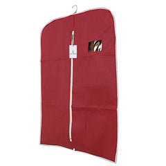 Kuber Industries 10 Piece Non Woven Coat Cover, Maroon and Cream