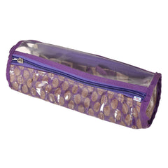 Heart Home Bracelet Organizer for Woman|PVC Circle Design Watch Organizer|10 Compartment Bangles Box Display Holder (Purple)