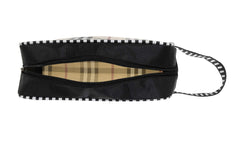 Heart Home Water-resistant Shaving Dopp Kit Bathroom Bag with Check Design-Set of 3 (Cream) (F_26_HEARTH017004)