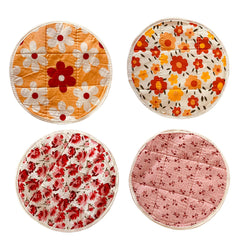 Kuber Industries Cotton 2 Pieces Roti Cover/Chapati Cover/Roti Rumals|1 Pc Top & 1 Pc Bottom (Multicolour)-CTKTC032563