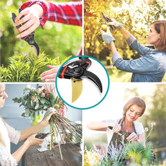 Kuber Industries Heavy Duty Gardening Shears (Black)