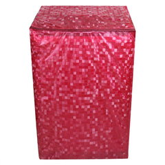 Kuber Industries Floral PVC Top Load Fully Automatic Washing Machine Cover - Light Pink, (Model: CTKTC0429)