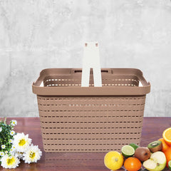 Heart Home Basket | Plastic Fruits Storage Basket | Picnic Storage Basket | Kitchen Storage Basket | Stationery Storage Basket | FLORA-333 | Pack of 3 | Multicolor