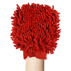 Heart Home Chenille Mitts|Microfiber Cleaning Gloves|Inside Waterproof Cloth Gloves|100 Gram Weighted Hand Duster|Chenille Gloves for Car|Glass|Pack of 3 (Multicolor)
