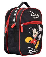 Fun Homes Disney Mickey Mouse Print 14 inch Waterproof Polyster School Bag,Backpack for Kids, Black