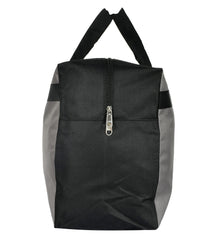 Kuber Industries Canvas Multi-Purpose Storage Bag/Clothing Storage Organizer,Set of 2 (Black & Grey)