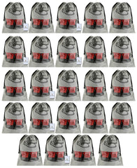 Heart Home 24 Piece Non Woven Travel Shoe Cover, String Bag Organizer, Grey CTHH16048