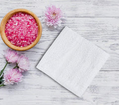 Heart Home Medium Size Soft Absorbent Cotton Face Towel, Newborn Bath Towel, Hand Towel, 30"x18"- Pack of 4 (White) -HS43HEARTH26624