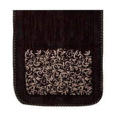 Heart Home Sofa Cover | Velvet 5 Seater V.V Sofa Covers | Couch Cover for Home Décor | Reversible Sofa Cover for Hall | Bari Flower Sofa Cover for Living room | Blue