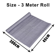 Heart Home Shelf Liner | Kitchen Cabinet Shelf Protector | Kitchen Liners for Cabinets and Drawers | Drawer Liner Mat | Texture Shelf Liner Roll | Cabinet Mat | 3 MTR | Pack of 3 | Gray