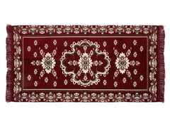 Kuber Industries Flower Print Rug Bedside Runner for Home Décor 4X2 Ft. (Maroon)