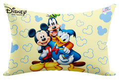 Heart Home Organic Toddler Bedding Small Pillow - Baby Pillow with 100% Natural Cotton Cover,12"x18"(Cream)-Pack of 3-KUBMART15835