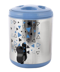 Kuber Industries Food Grade, BPA Free, Insulated Hot & Cold Stainless Steel Water Jug/Camper, 6 Ltrs (Blue)-HS42KUBMART25201