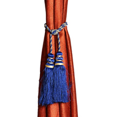 Kuber Industries Polyester 6 Pieces Curtain Tie Back Tassel Set (Royal Blue) CTKTC33465