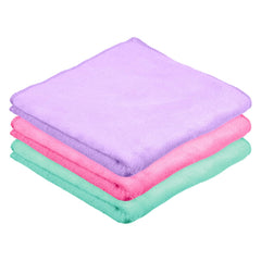 Heart Home Cleaning Towel | Reusable Cleaning Cloths for Kitchen | Duster Towel for Home Cleaning | 400 GSM Cleaning Cloth Towel for Car | Bike | 50x70 | Pack of 3 | Multi
