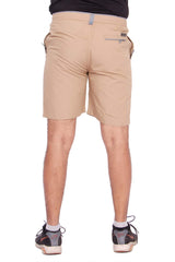 Kuber Industries Cotton Chinkara Bermuda Shorts for Men-XXL (Brown)