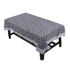 Kuber Industries Center Table Cover Transparent Printed 40*60 Inches (White)
