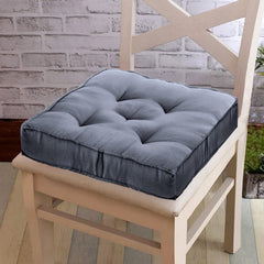 Kuber Industries Chair Pad|Chair Cushion Pad|Chair Cushion|Cushion for Car Pad, Office Chair (Grey)
