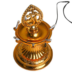 Heart Home Diwali Lights | Diwali String Light For Décor | Lights for Christmas | Lights for Navratri | Pooja Light For Diwali | Lights for Indoor | LED 1 Layer Diya Stand | Pack of 2 | Golden