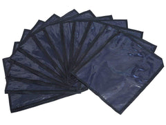 Fun Homes Non Woven 12 Pieces Single Packing Saree Cover Set (Black) (Fun0142)