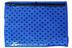Kuber Industries 12 Piece Polka Dots Non Woven Saree Cover Set, Blue