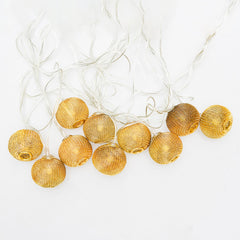 Heart Home Diwali Lights | Diwali String Light For Décor | Lights for Christmas | Lights for Navratri | Lights for Party | Lights for Indoor & Outdoor | Jali Larten String Lights | Golden