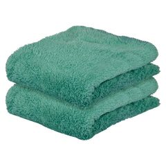 Heart Home Cleaning Towel | Reusable Cleaning Cloths for Kitchen | Duster Towel for Home Cleaning | 350 GSM Cleaning Cloth Towel for Car | Bike | 30x60 | Pack of 2 | Green
