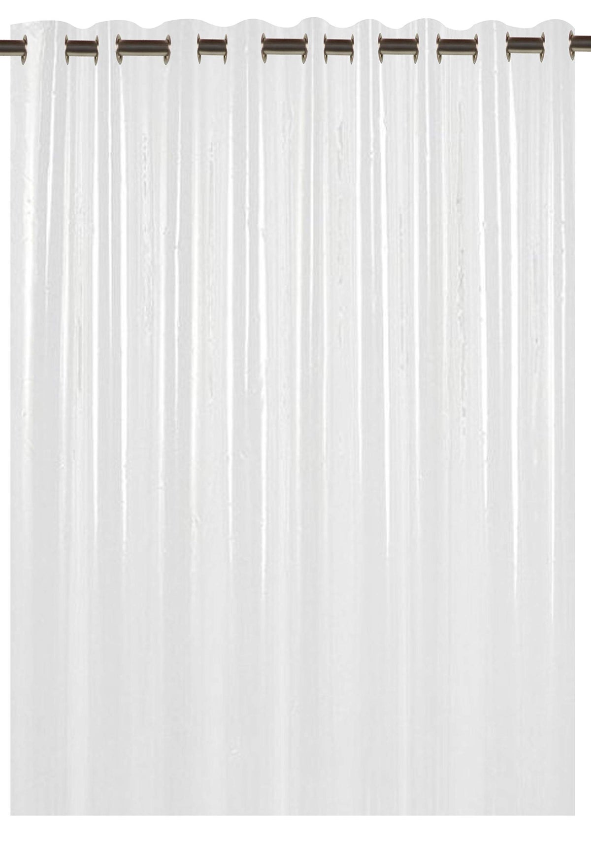 Kuber Industries PVC 1 Piece Eyelet 30 MM AC Curtain 9 Feet (Transparent) - CTKTC05679