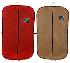 Kuber Industries Embossed Design 2 Pieces Foldable Non Woven Men's Coat Blazer Cover (Red & Golden) -CTKTC42271