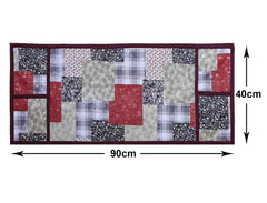 Heart Home Multicheck Printed PVC Microwave Oven Top Dust Oil Proof Cover, Protective Cover with 4 Utility Pockets (Multicolor)