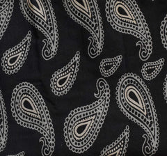 Kuber Industries Cotton Carry Print 4 Seater Center Table Cover/Table Cloth for Home Decorative 60 in. x 40 in. (Black) 54KM4376