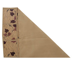 Kuber Industries Leaf Design PVC Fridge Top Cover - Cream, Standard (CTKTC03455)