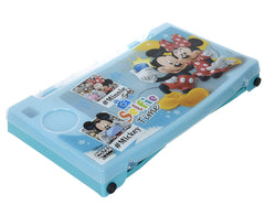 Heart Home Multiuses Mickey Mouse Print Plastic Study Desk/Laptop Table with Camparment for Home & Office (Mint Green) 52HH4108