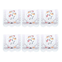 Kuber Industries Flower Cotton 2 Piece 3 Seater Sofa Cover - CTKTC028689 (Beige, Cream, Standard)