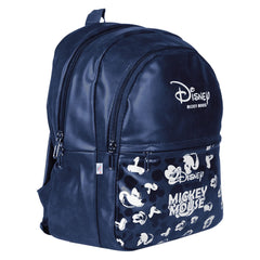 Heart Home Disney Mickey School Bag for Kids|Stylish Backpacks for Kids|Leather Waterproof Shoulder Straps Bag for College|Travel (Blue)