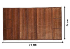 Kuber Industries Lining Net Design Cotton Fridge Top Cover - Brown, Standard (CTKTC02094)
