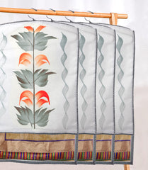 Heart Home Non Woven Hanging Saree Cover, Wardrobe Organizer, Closet Organizer, Saree & Garments Protector Cover With 1 Zipper Compartment on Back Side- Pack of 18 (Grey)-HS_38_HEARTH21537