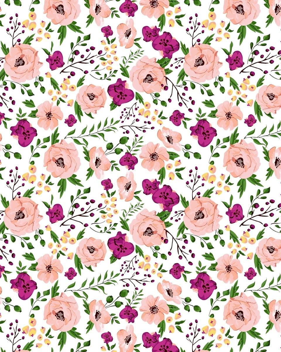 Kuber Industries Floral Design Glace Cotton 144 TC King Size Double Bedsheet with 2 Pillow Covers (Pink, F_26_Kubmart016956)